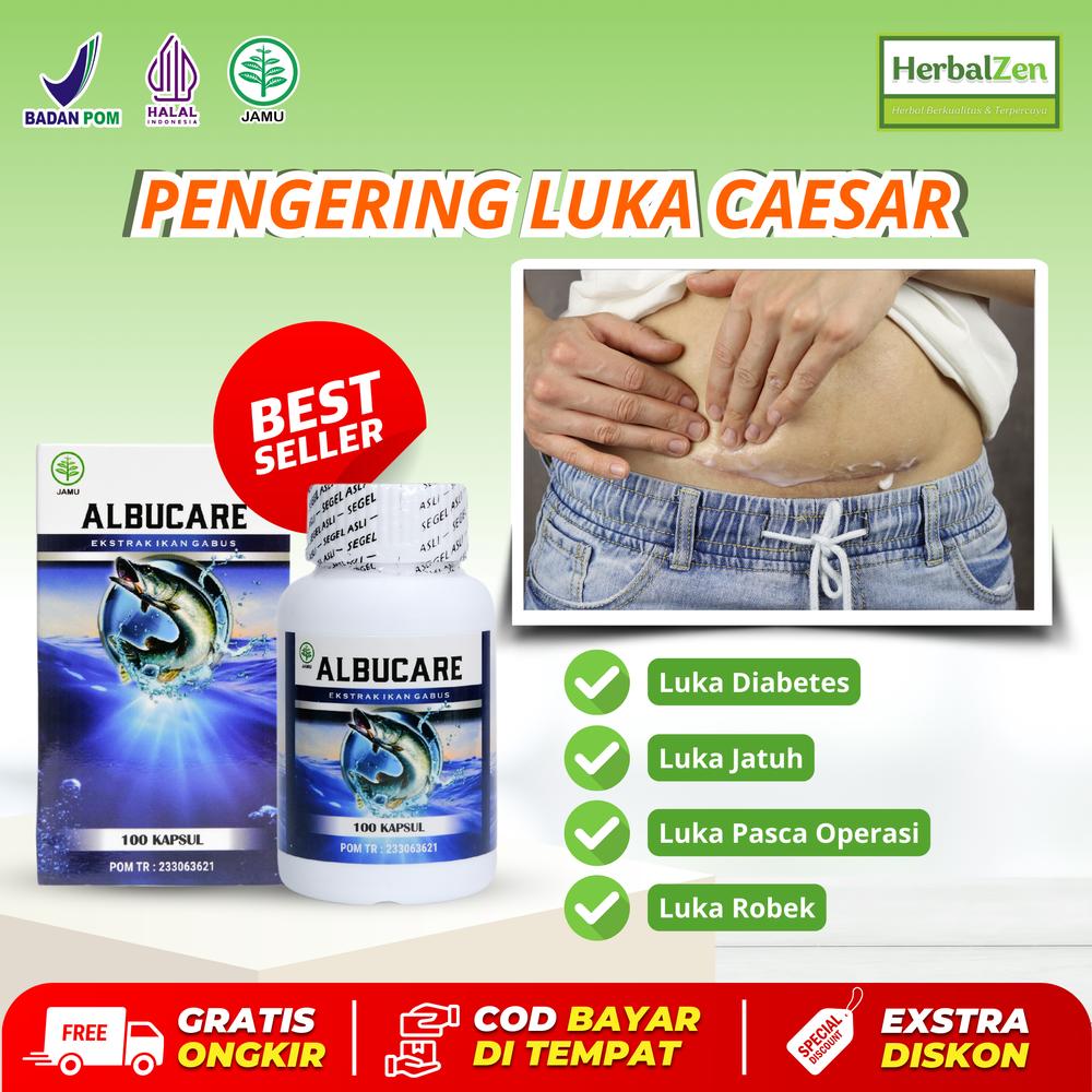 Pengering Luka Pasca Caesar Sesar Pengering Luka Basah dengan Albucare Suplemen Kesehatan