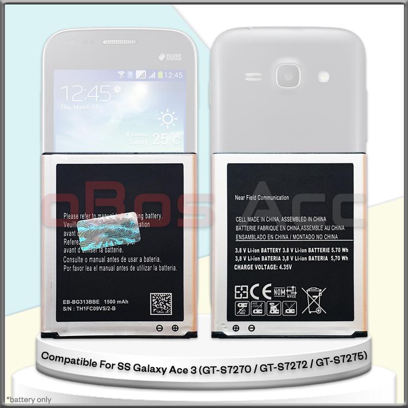 Baterai SS GALAXY ACE 3 / ACE 4 / GALAXY V / GALAXY V PLUS / STAR PRO DUOS / J1 MINI / Z2 EB-BG313BBE Battery Batre Batrai HP 1