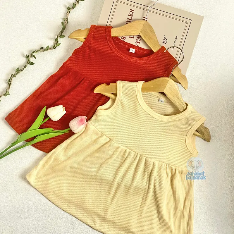 ALILA Hijab - Dress Tanpa Lengan Anak Perempuan / Dress Lucu / Dress Anak Perempuan 3