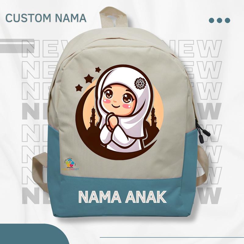 Product Introduction of Tas Ransel Backpack Anak karakter Islamiyah -anak Ngaji Sekolah TK SD Termurah (Free Nama) 42