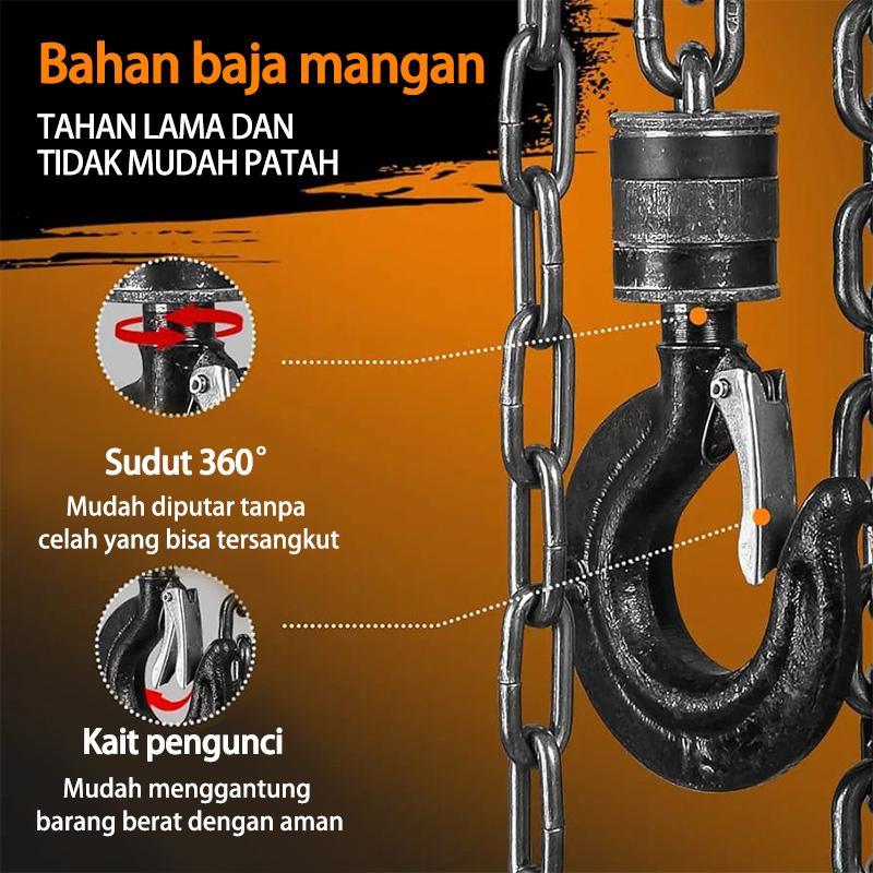 Promo CHAIN BLOCK MANUAL 1TON/2TON/3TON - DEREK RANTAI ANGKAT BEBAN ...