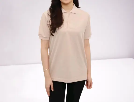 Kaos Polo Wanita Kerah Santai/Kaos Wanita Dewasa/Kaos Polos Wanita /Baju Lengan Pendek/Kaos Polo Kerah WARNA COKSU 2