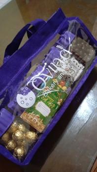 Product Review of Hampers Mawar Ungu Ovina Sugar Candy Rose murah dan unik  ( AFL) Botol Paket Coklat Permen Toples Gummy Snacks Food Makanan Choco Red Chocolate Cemilan from t**s 1
