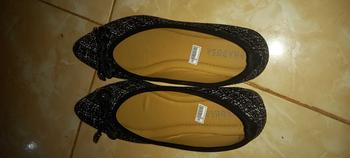 Product Review of Morilovy Sepatu Balet Flat Shoes Wanita Karet Hitam Kerja Elegan Murah Kekinian Korean Style from A**a L**s 1