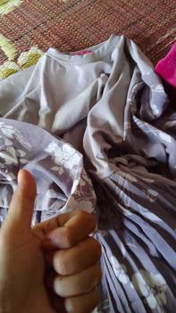 Product Review of SERENA BLOUSE CHIC MIX PLEATS / BLOUSE PLISKET MIX KNIT / FLOWIE BLOUSE PLISKET KOMBINASI KNIT Atasan Wanita from M**l 3
