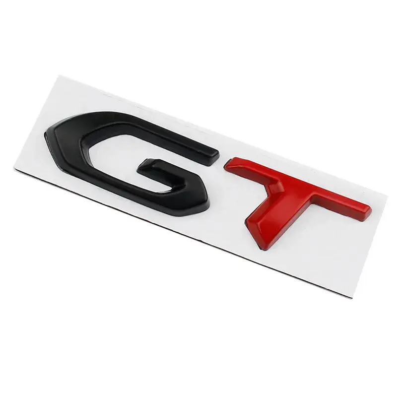 Logo Kim Loại 3d Chữ Gt Biểu Tượng Cốp Xe Ô Tô Đề Can Decal Can, Cho Peugeot 208 308 3008 207 508 5008 408 Gt Line, Phụ Kiện Nhãn Dán 8