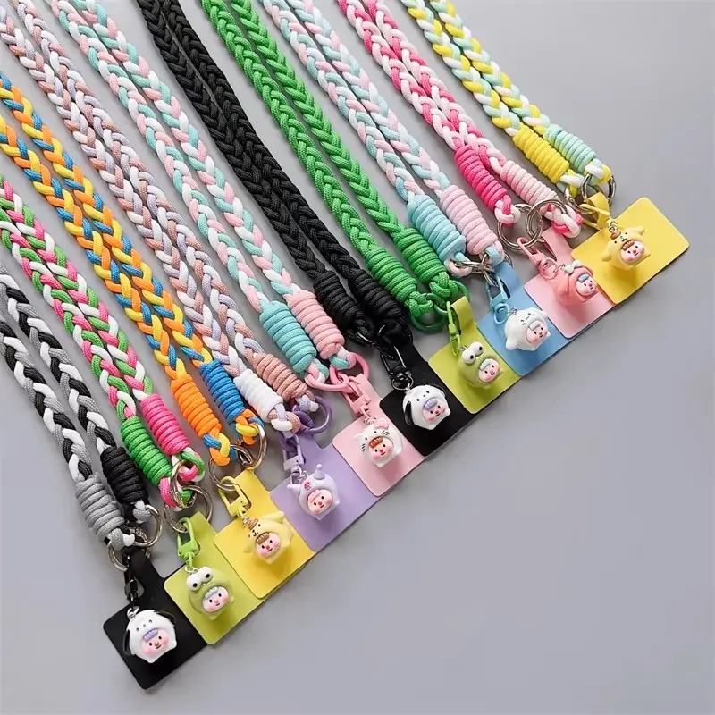 Lanyard HP Motif Kepang Korean / Tali Gantungan Hp (Panjang 120CM) Tebal Motif Kartun