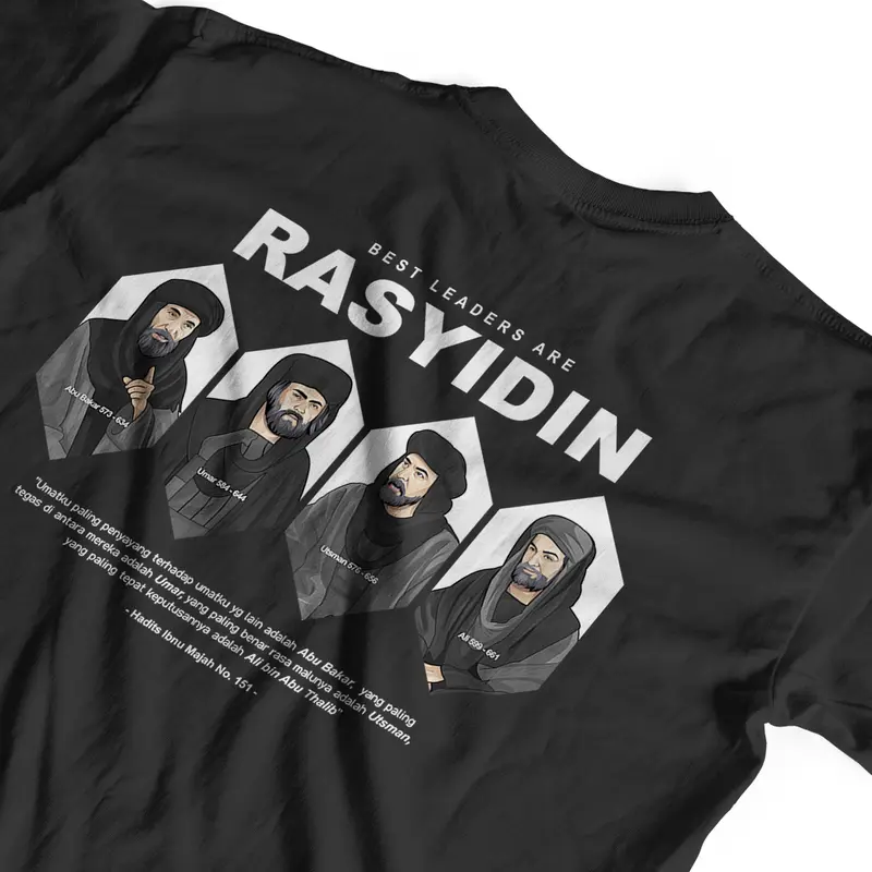 FAWWCO RASYIDIN BEST LEADERS - Tshirt Dakwah Premium Berkualitas Distro 24S Combed Digital 4