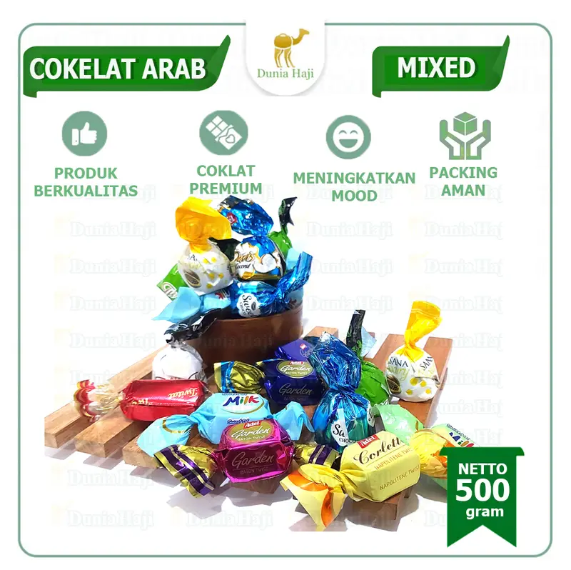 Coklat Arab Mix 500gr Cokleat Turki Turkiye Oleh Oleh Haji dan Umroh Chocolate Food 0