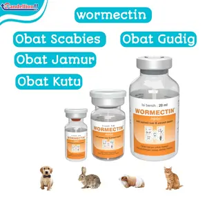 Obat Scabies | Wormectin | Kelinci Kucing Anjing Sapi