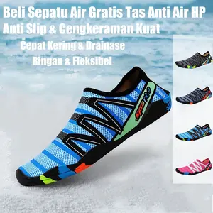 Water Shoes / Sepatu Air Anti Slip & Anti Potong｜Cepat Kering & Tahan Lama｜Cocok untuk Snorkeling, Aktivitas Air, Pantai & Olahraga Outdoor｜Aqua Shoes, Sepatu Pantai, Sepatu Renang Water Shoes waterproof contoh Sepatu  kapal selam