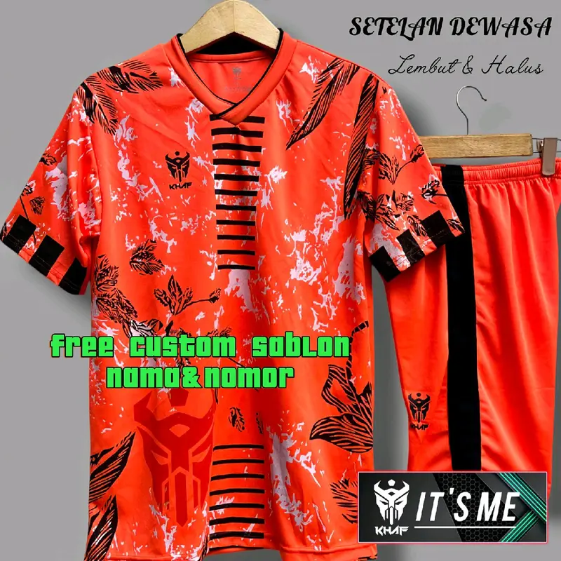 Jersey Volly Futsal Bola Custom Sablon Nama Nomor - Lokal High Quality Dryfit jersey wanita korean style baju voli kostum Sport 0