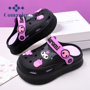 Comanier Sandal Anak FUJI Baim Perempuan Sandal Kodok Sepatu Wedges Platform EVA