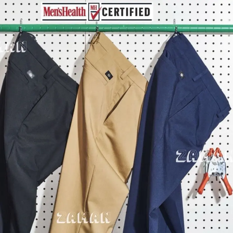 Seluar Lelaki Twill Kapas Dengan Spandex Tahan Lasak Dan Tahan Kedut