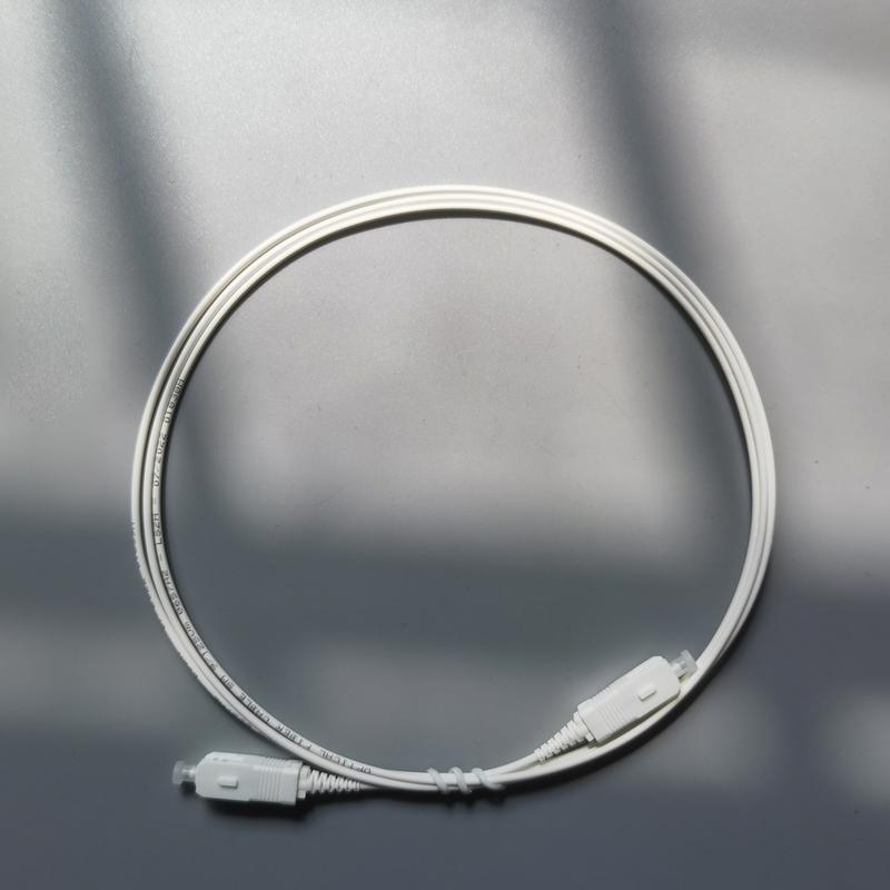 Product Introduction of 1.5M SC/UPC To SC/UPC Fiber Optic Patch Cable FTTH 2.0mm G657A2 LSZH White Indoor Extension Cable Simplex Convert Patch Cord 0