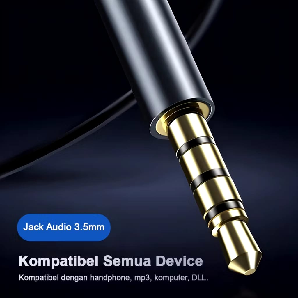 YESPLUS Headset/Handsfree  YS-145 Suara Stereo Earphone Berbahan Alluminium Alloy  Untuk Semua Handphone Aluminium Ponsel Telepon