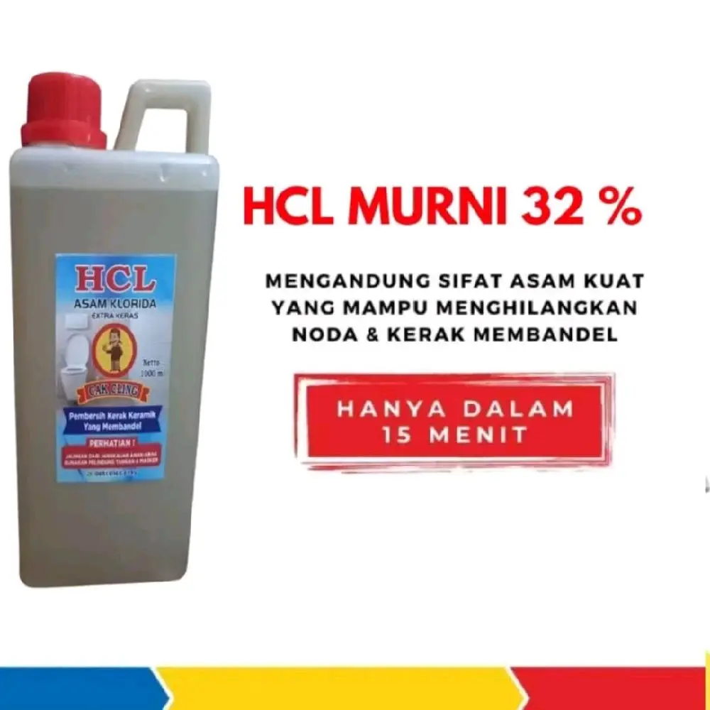 HCL MURNI 32% PEMBERSIH SERBAGUNA