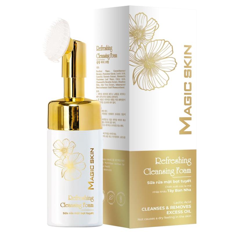 Sữa rửa mặt bọt tuyết biển Refreshing Cleansing Foam Magic Skin  MAGICSKIN  
