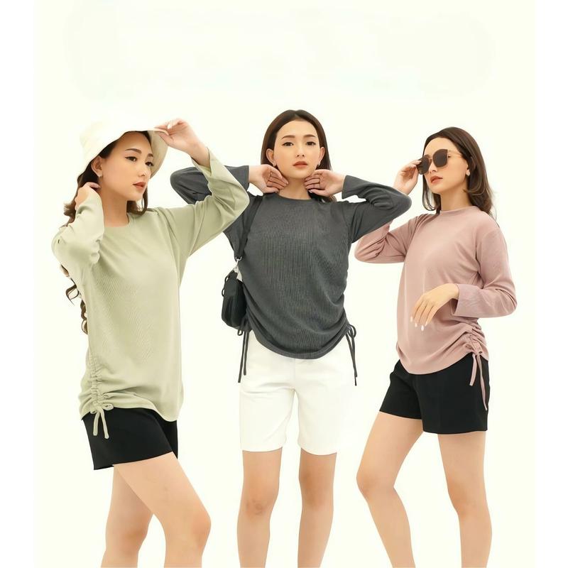 OLIVIA BLOUSE TALI SERUT DUA SAMPING KANAN & KIRI KEKINIAN DAN TERBARU 1