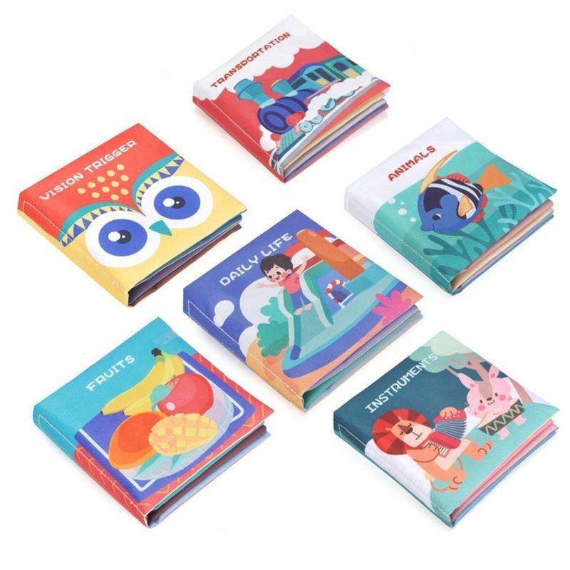 6 Buku Kain Bahasa Inggris Bayi: Mainan Edukatif Montessori untuk Stimulasi Awal, Membangun Minat Membaca Sejak Dini 2