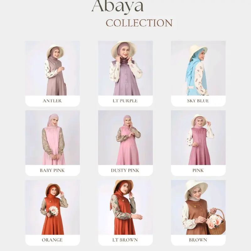 abaya dannis terbaru 2025 kode A241105/abaya dannis ori 2025 Katun Gamis Muslim Wanita Dress Dewasa 0