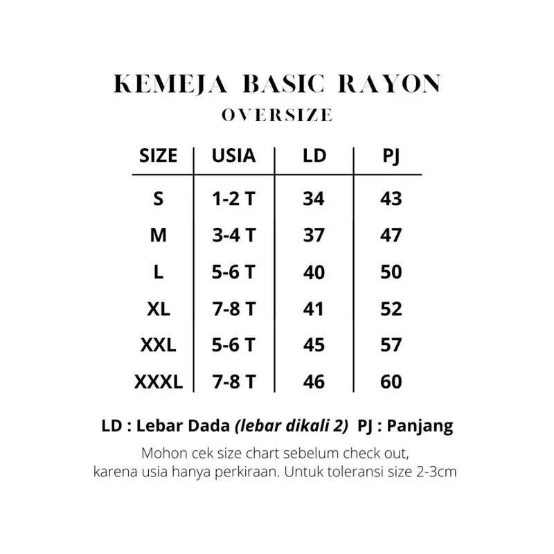 KRUCILKUU-RAJJA KEMEJA RAYON OVERSIZE HAWAI ANAK PANTAI RETRO 1-10 TAHUN 7