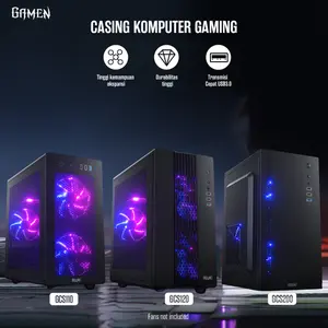 GAMEN GCS110/120/200 Gaming Computer Case Original Tanpa Fan - Garansi 1 Tahun