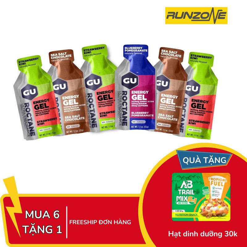 Gel Năng Lượng Gu Roctane – Bổ Sung Năng Lượng Chạy Bộ, Chạy Trail (MUA 6 GU ROCKTANE TẶNG 1 BAR) – Chính Hãng- RunZone