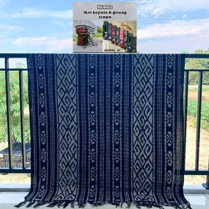 kain tenun (free iket kepala & gelang) 120cm x 240cm