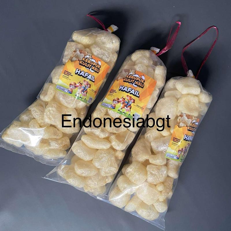 Kerupuk Kulit 3bal Sapi Rambak Dorokdok Murah Krupuk Gurih Asin 2