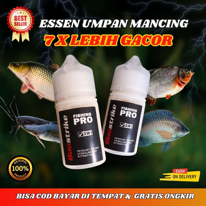 Gambar Essen Boostrike Fishing Pro Aroma Amis Wangi Unggulan Mancing Ikan Mas Nila Lele Bawal Patin Harian Galatama Liaran Rawa Danau - 15ML dari Boostrike Kota Tasikmalaya Tokopedia
