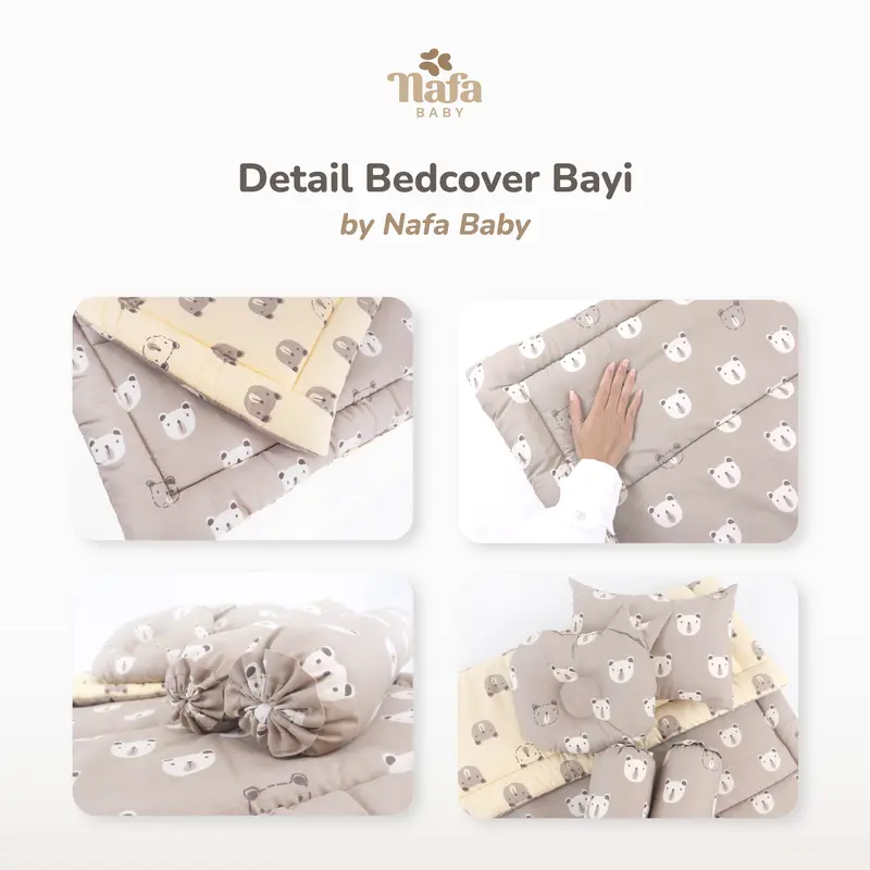 BEDCOVER NEWBORN BABY / Bantal GULING BAYI SET ALL MOTIF SARUNG LEPAS PASANG Katun 4