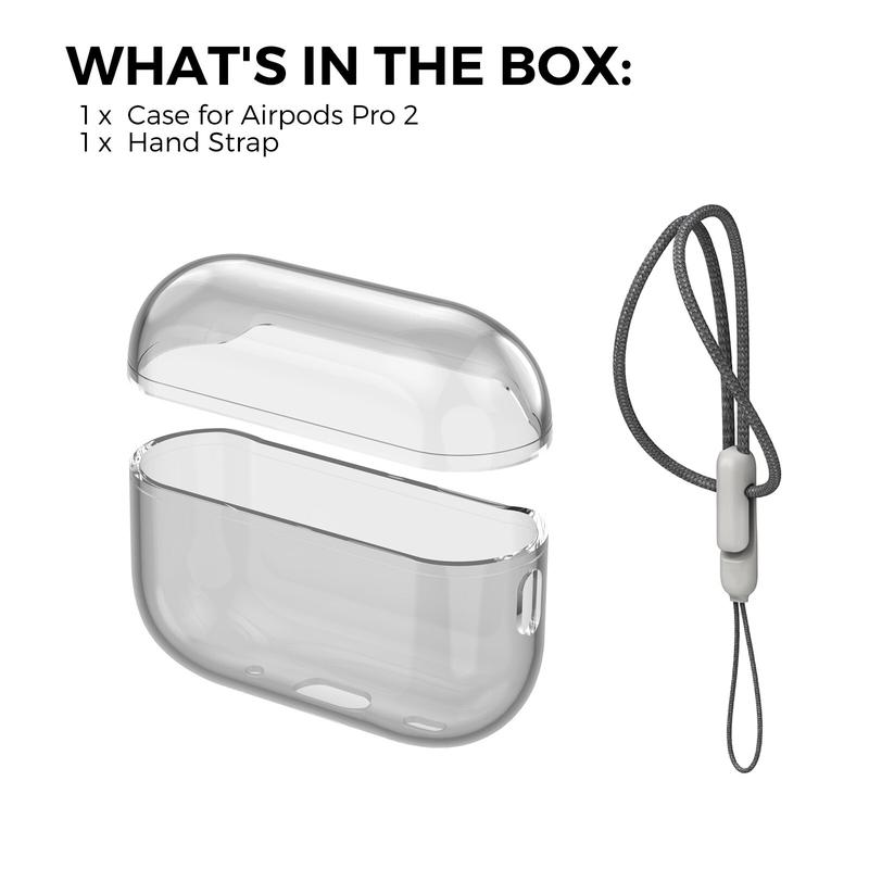 Product Introduction of 2023 2022 Airpods Pro 2 High Quality Transparent Drop-proof TPU Soft Case with incase Lanyard for New AirPods Pro2 USB-C 9