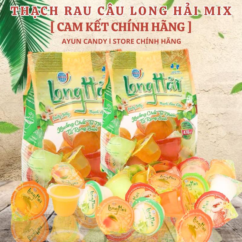 GÓI 416G Thạch Rau Câu Long Hải Gói 416g – Nhiều Vị Trái Cây – Thạch Giải Nhiệt Ngon Mát Cho Bé