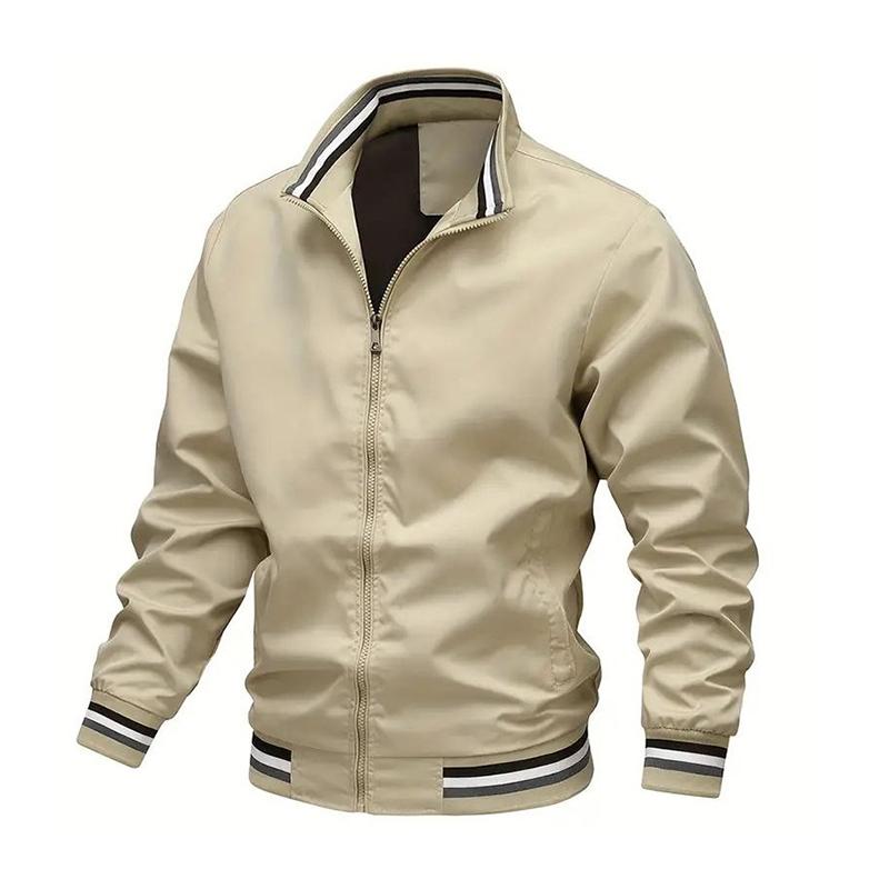 Product Introduction of Men's casual stand collar collar jacket regular version of the academy fashionable trench coat Spring and Autumn 12