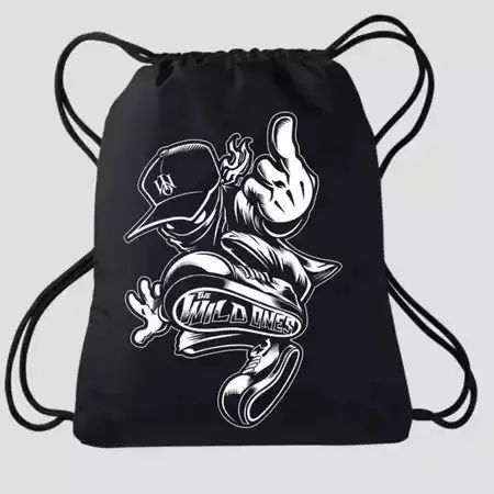 Tas Serut Drawsting Bag Olahraga Sekolah Multifungsi 0