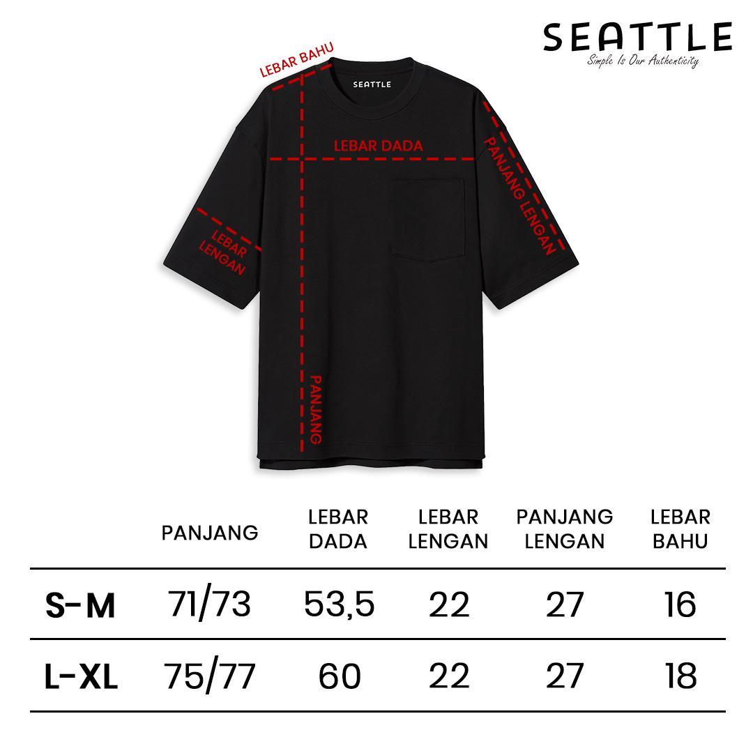 Seattle Kaos Oversize Boxy Polos Unisex Anti Kusut