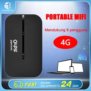 【COD】MIFI MODEM 4G Mendukung Semua KecepatanJaringan Operasi 150 Mbps 4G WiFi Komputer Merah UnlockAll Operator Battery 2100 mAh
