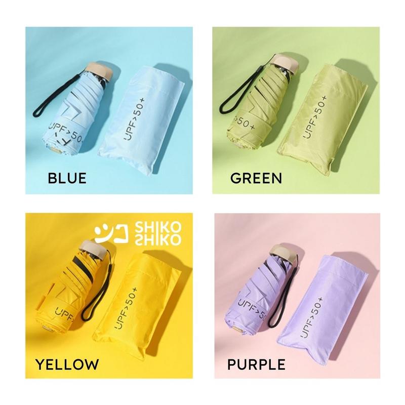 PYGmi Anti UV Mini Umbrella Payung Lipat Mini dan Ringan Anti Sinar Matahari UPF50 Payung Jepang Kompak Compact 5