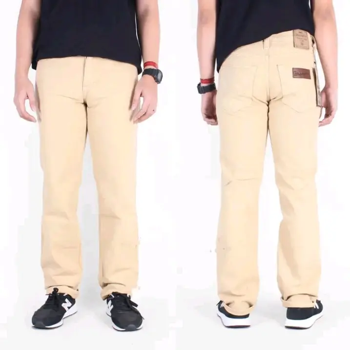Celana Jeans Panjang Pria Regular/Celana Jeans Pria Reguler/Celana Jeans Standar Panjang Distro Denim fit Nyaman lembut tebal  Abu Biru Muda Hitam Pekat 6