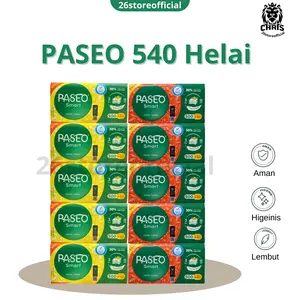 [10PACK PASEO] Paseo Smart Facial Tissue 540 Sheets 3ply 10PACK Tisu