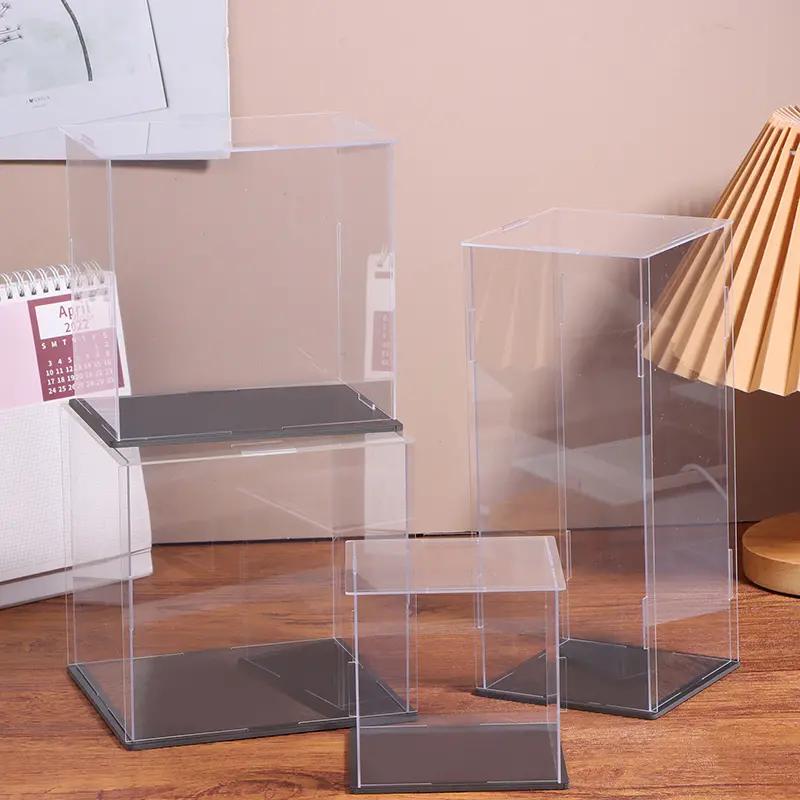 1pc acrylic trong suốt hộp lưu trữ hiển thị màn hình bảo vệ chống bụi hộp tủ…