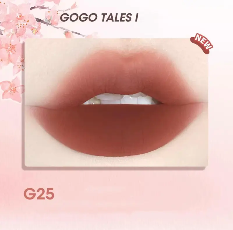 Gogo Tales After Glow Thin Mud-Like Lip Cream Melembutkan 8