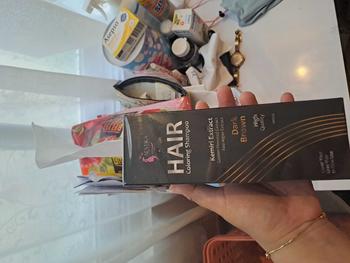 Product Review of [Promo Spesial] Aestika Dark Brown Hair Coloring Shampoo - Pewarna Rambut Beruban Kering Red Extract from M**A 0