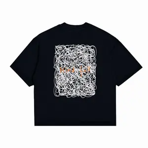 Onoma Katun Bangkok - Boxy Oversized Tshirt Wrangkled Black - Kaos