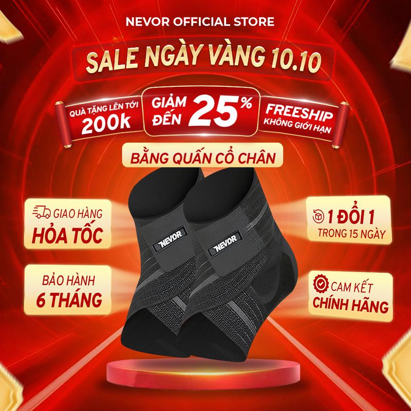 Nevor Băng quấn cổ chân BQCC04 Hỗ Trợ Phòng Tránh Chấn Thương, Hỗ Trợ Bảo Vệ Cổ Chân Khi Chơi Thể Thao Phụ Kiện Sports Băng Thể Thao bang  goi