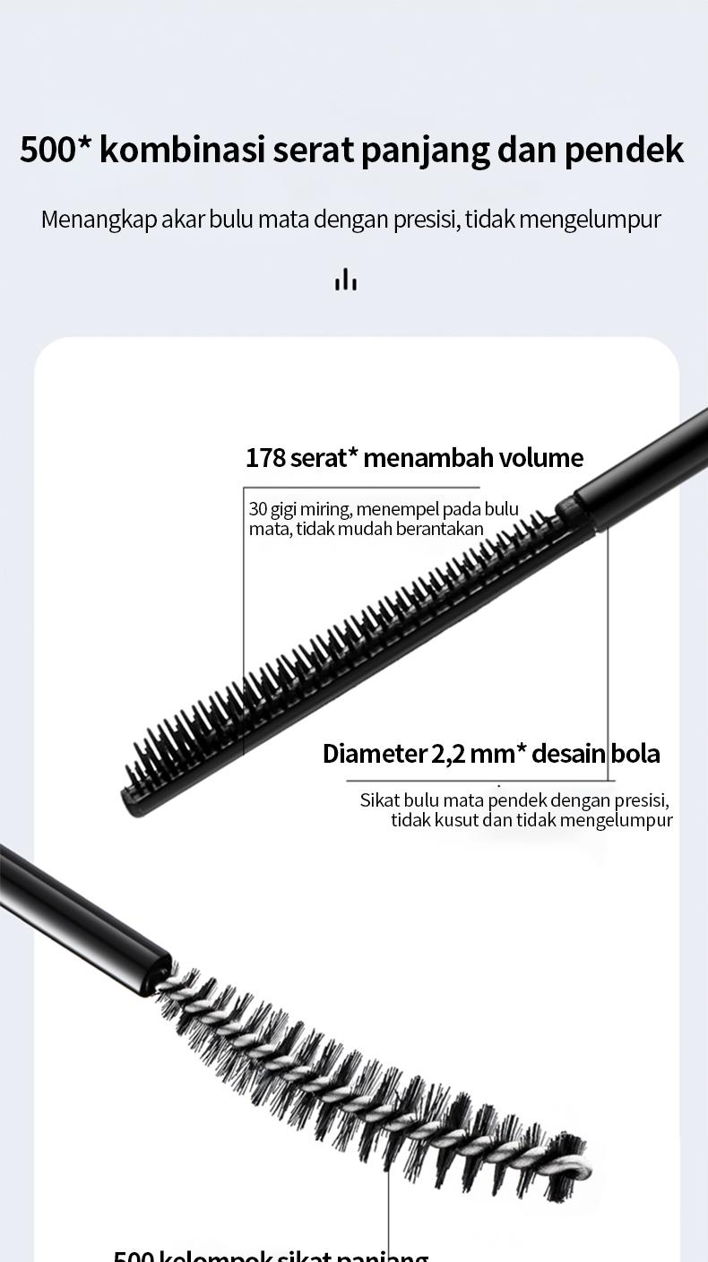 BOQILYNE Maskara 2 Head Viral! Sikat Bulu Mata Membuat Bulu Tebal, Panjang & Melengkung – Tahan Keringat Tidak Luntur, Mata Lebih Besar Segar Mascara BOQILYNE Maskara 2 Head Viral! Sikat Bulu Mata Membuat Bulu Tebal, Panjang & Melengkung – Tahan Keringat Tidak Luntur, Mata Lebih Besar Segar Mascara
