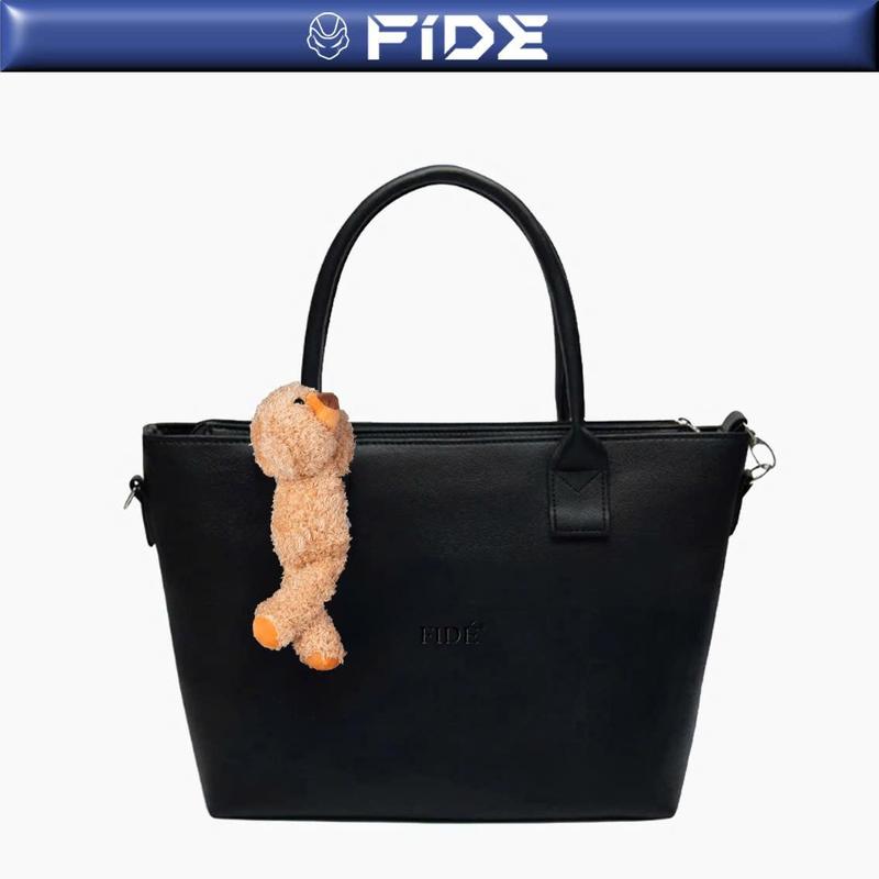 Túi Xách FIDE Local Brand Chính Hãng Tote Bag Size Lớn Da PVC Cao Cấp Đứng Form Có Dây Đeo -TCG01 (Kèm gấu)