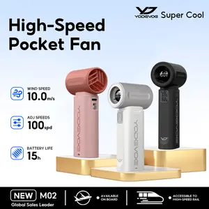 Yodevoe M02 Mini kipas 100 Gear Wind High-speed kipas angin Adjustable Turbo kipas tangan