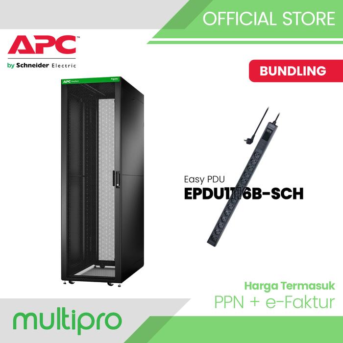 Multipro Racking Board Promo APC Rack Server 42U Easy Rack 600mm 1200mm ER6222 + PDU 16A Cicil ...